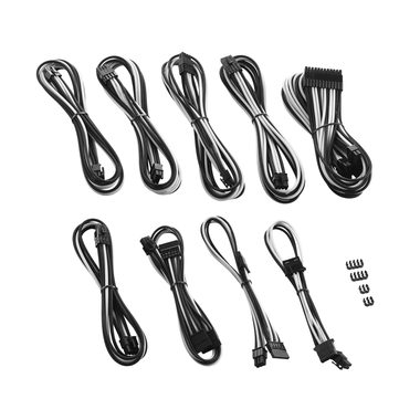 CableMod PRO ModMesh RT-Series Kabel Kits pro ASUS ROG & Seasonic - černo-bílá