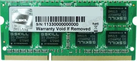 G.Skill 8GB (1x8GB) 1600MHz / DDR3L / SO-DIMM / CL11 / 1.35V 