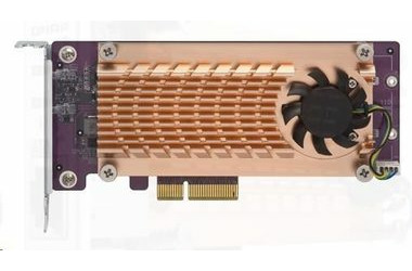 QNAP QM2-2P-244A / Rozšiřující karta pro disky SSD M.2 22110 & 2280 / 2 sloty / podpora NAS TVS-x82 & TS-x77