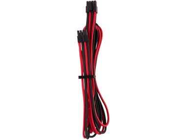 Corsair Premium Sleeved EPS12V & ATX12V kabel (Gen 4) červeno-černá (2ks) / textilní opletení / délka 750mm