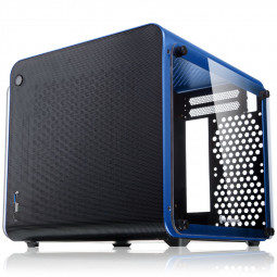 RAIJINTEK Metis EVO TG modrá / Mini-ITX / s průhlednou bočnicí / USB 3.0 / USB 3.1 (Typ C) / ATX|SFX / bez zdroje
