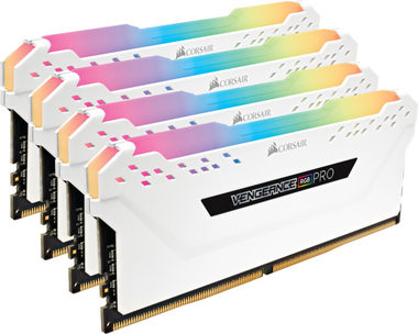 Corsair Vengeance RGB Pro 32GB (4x8GB) 3200MHz bílá / DDR4 / PC4-25600 / CL16-18-18-36 / 1.35V / XMP2.0