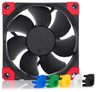 Noctua NF-A8 PWM chromax.black.swap / 80mm / SSO2 Bearing / 17.7 dB @ 2200 RPM / 55.5 m3h / 4-pin PWM / doprodej