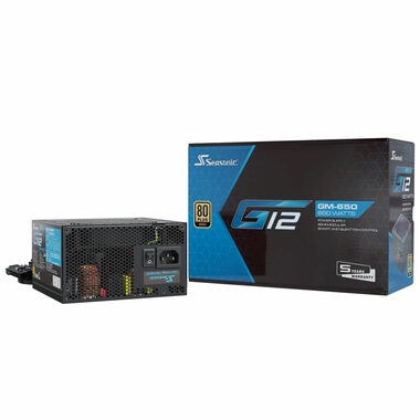 Seasonic G12 GM-650 Gold 650W / ATX / Aktivní PFC / 120mm ventilátor / 80PLUS Gold