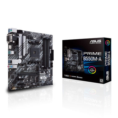 ASUS PRIME B550M-A / AMD B550 / DDR4 / SATA III RAID / USB / GLAN / M.2 / sc.AM4 / m-ATX