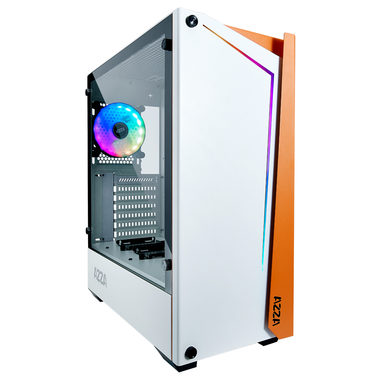 AZZA Apollo 430 bílá / ATX / 2x USB 3.0 / HD Audio / Bez zdroje / průhledná bočnice