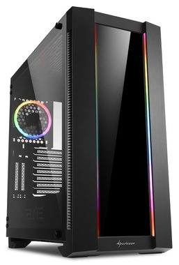 Sharkoon Elite Shark CA200G černá / ATX / 2x USB 3.0 + 2x USB 2.0 / bez zdroje / průhledná bočnice