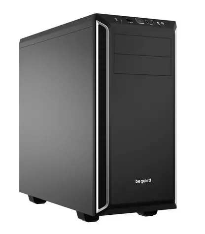 be quiet! PURE BASE 600 černo-stříbrná / ATX / 2x USB 3.0 + 2x Jack 3.5mm / 1x 120 mm + 1x 140 mm