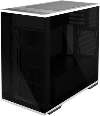 Silverstone SST-LD01B Lucid černá / M-ATX / 2xUSB 3.0 + 1xUSB-C / bez zdroje / průhledná bočnice