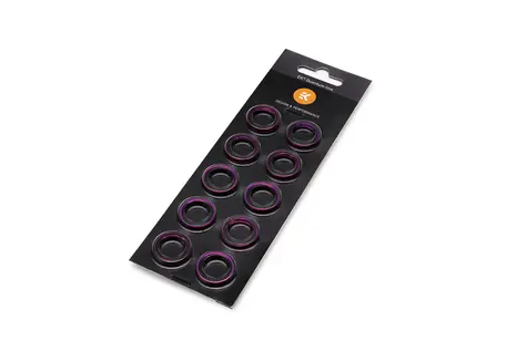 EKWB EK-Torque HTC-12 Color Rings Pack Purple 10 ks / pro 12mm OD / fialová