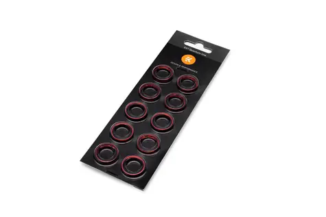 EKWB EK-Torque STC-10/13mm Color Rings Pack - Red 10 ks / G1|4"