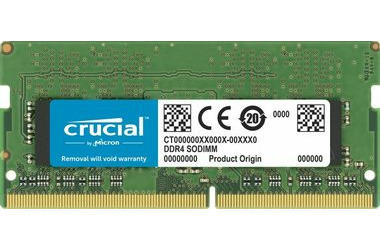 Crucial 16GB (1x16GB) 3200 MHz / SO-DIMM / DDR4 / PC4-25600 / CL22 / 1.2V