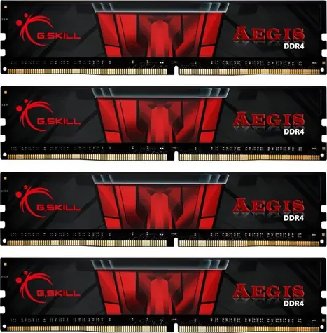 G.Skill Aegis 32GB (4x8GB) 3200MHz černá / DDR4 / CL16-18-18-38 / 1.35V / XMP 2.0