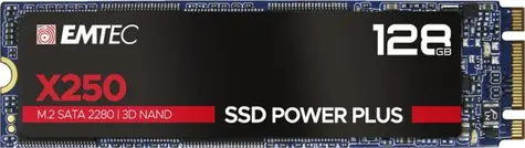 EMTEC Power Plus X250 128GB / M.2 / SATA III / 3D TLC / R:520MBps / W:500MBps / MTBF 2mh / 3y