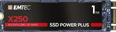 EMTEC Power Plus X250 1TB / M.2 / SATA III / 3D TLC / R:520MBps / W:500MBps / MTBF 2mh / 3y