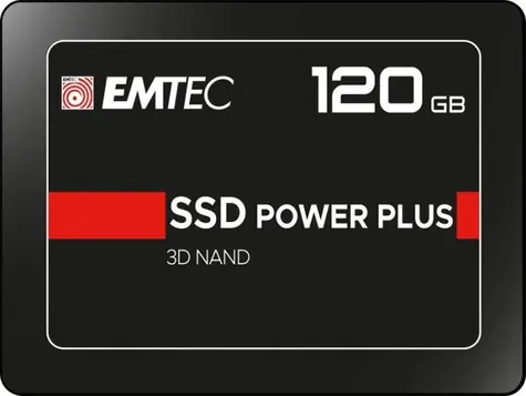 EMTEC Power Plus X150 120GB / 2.5" / SATA III / 3D TLC / R:520MBps / W:500MBps / IOPS: 70K&80K / MTBF 2mh / 3y