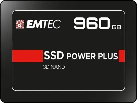 EMTEC Power Plus X150 960GB / 2.5" / SATA III / 3D TLC / R:520MBps / W:500MBps / IOPS: 70K&80K / MTBF 2mh / 3y