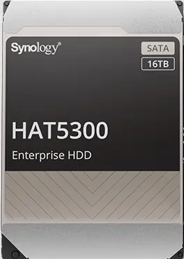 Synology HAT5300 16TB / 3.5" SATA III / 7200 rpm / 512MB cache / 512e / MTBF 2.5mh / 5y