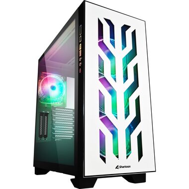 Sharkoon ELITE SHARK CA300T / ATX / 2x USB 3.0 + 1x USB C / bez zdroje / průhledná bočnice