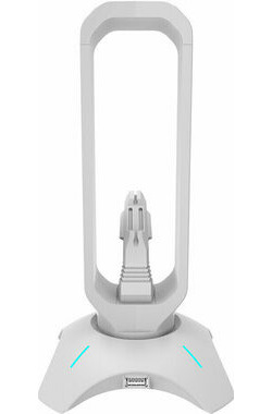 CANYON CND-GWH200PW bílá / Stojánek na sluchátka + držák kabelu myši WH-200  / RGB 