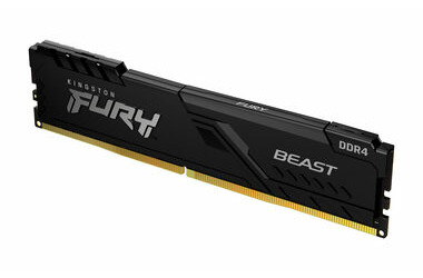 Kingston FURY Beast Black 4GB (1x 4GB) DDR4 2666MHz / CL16 / DIMM / 1.2V / Non-ECC / Un-Registered