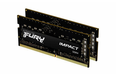 Kingston FURY Impact 32GB (2x 16GB) DDR4 3200MHz / CL20 / SO-DIMM / 1.2V / Non-ECC / Un-Registered