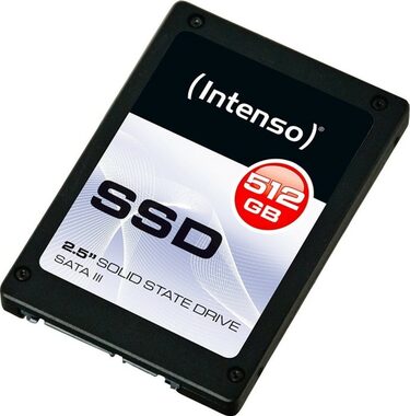 INTENSO Top Performance 512GB / 2.5" SSD / SATA III / RW: 520 500 MBps / IOPS: 133K / 128K