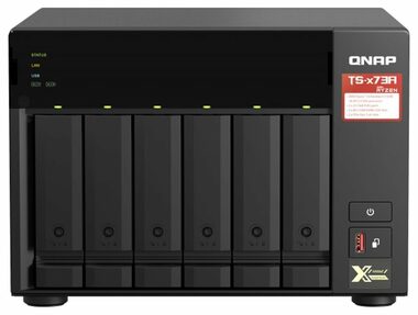 QNAP TS-673A-8G / 6x HDD / Ryzen V1500B 2.2 GHz / 8 GB DDR4 / 3.5"&2.5" SATA / 2x2.5GLAN