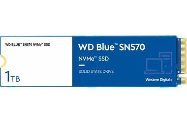 WD Blue SN570 1TB / M.2 SSD 2280 / PCIe Gen3 x4 / TLC / R: 3500MBps / W: 3000 MBps / 5y