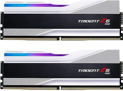 G.Skill Trident Z5 RGB Silver 32GB (2x16GB) 6000MHz / DDR5 / PC5-48000 / CL36-36-36-96 / 1.35V / XMP 3.0 