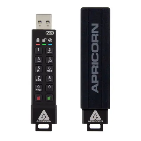 Apricorn Aegis Secure Key 3NX 8GB / Flash Disk / šifrování 256-it AES / USB 3.0 / IP67 / FIPS 140-2 Level 3 