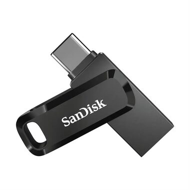 SanDisk Ultra Dual GO 256GB černá / Flash Disk / USB-A + USB-C / čtení až 150 MB/s