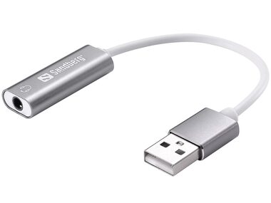 Sandberg Headset USB converter / adaptér 3.5mm jack na USB-A 
