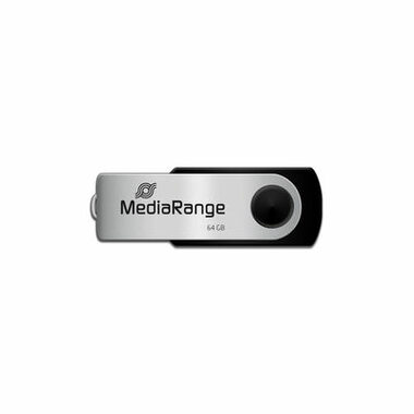 MediaRange MR912 64GB stříbrná / Flash Disk / USB-A 2.0 / čtení: 17MBs / zápis: 8MBs