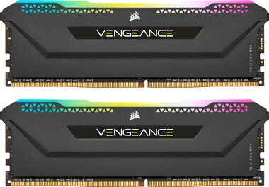 Corsair Vengeance RGB Pro SL Black 64GB (2x32GB) 3200MHz / DDR4 / PC4-25600 / CL16-20-20-38 / 1.35V / XMP2.0 