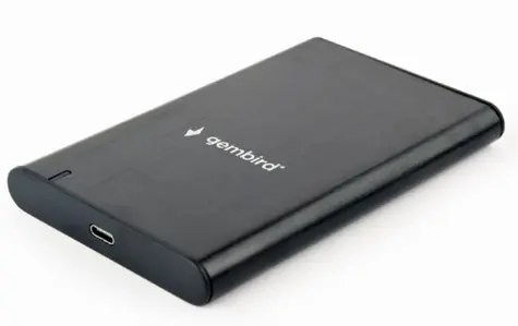 Gembird EE2-U3S-6 černá / externí box / 2.5" / hliníkový / USB 3.0