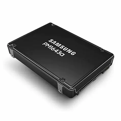 SAMSUNG PM1643A 3.84TB / SAS 12G / RW: 2100 & 2000 MBps / IOPS: 450K 90K / 5y