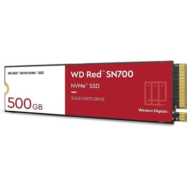 WD RED SN700 500GB / M.2 2280 / NVMe PCI-E 3.0 x4 / RW: 3430 & 2600 MBps / MTTF: 1.75 / 5y