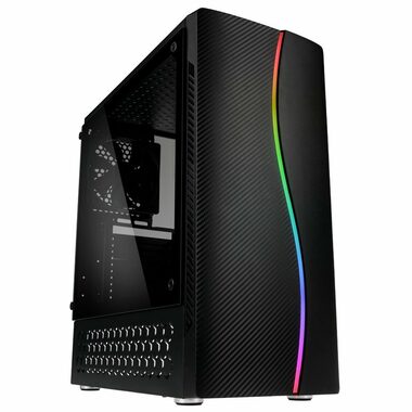 Kolink Inspire K5 ARGB černá / ATX / 1xUSB 3.0 + 1xUSB 2.0 / 1x120 mm / bez zdroje / průhledná bočnice