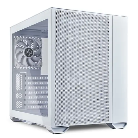 Lian Li O11 Air Mini bílá / E-ATX / Bez PSU / 2x USB-A 3.0 + 1x USB-C 3.1 / průhledná bočnice
