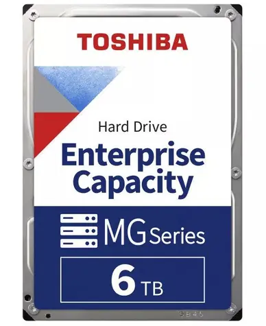 Toshiba Enterprise Capacity MG08 6TB 512e / HDD / 3.5" / SATA 6Gbits / 256MB cache / 7 200 rpm / Interní / 5y