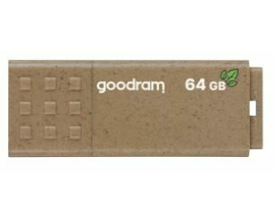 GOODRAM ECO FRIENDLY USB 3.0 64GB hnědá / Flash disk / USB-A 3.0 / čtení: 60MBs / zápis: 20MBs