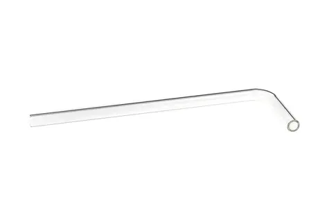 Alphacool HardTube 16/11mm 90° borosilikátové sklo 10/30 cm čirá