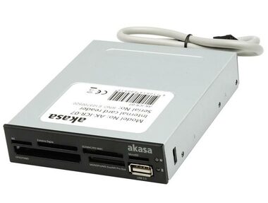 Akasa AK-ICR-07 interní čtečka karet / 3.5" / USB 2.0 