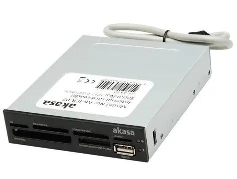 Akasa AK-ICR-07 interní čtečka karet / 3.5" / USB 2.0 