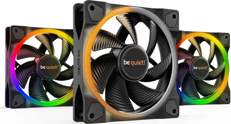 be quiet! Light Wings 120 Triple pack černá / 120mm / ARGB / Rifle Bearing / 20.6dB @ 1700RPM / 41.51CFM / 4-pin