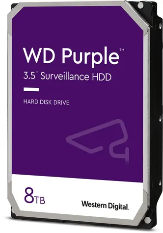 WD Purple (PURZ) 8TB / HDD / 3.5" SATA III / 5400 rpm / 128MB cache / 3y / pro dohledová centra