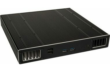 Akasa Plato TN UCFF černá / Mini ITX / možnost pověšení na zeď / hliník / OEM / bez ventilátoru