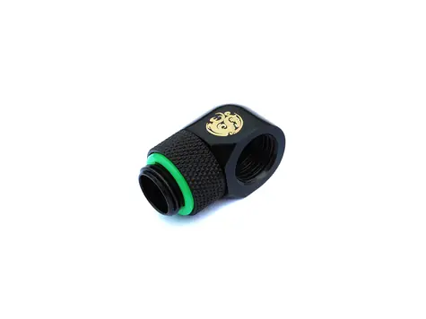 BitsPower otočný úhlový adaptér 90° G1/4" (M) > G1/4" (F) matná černá