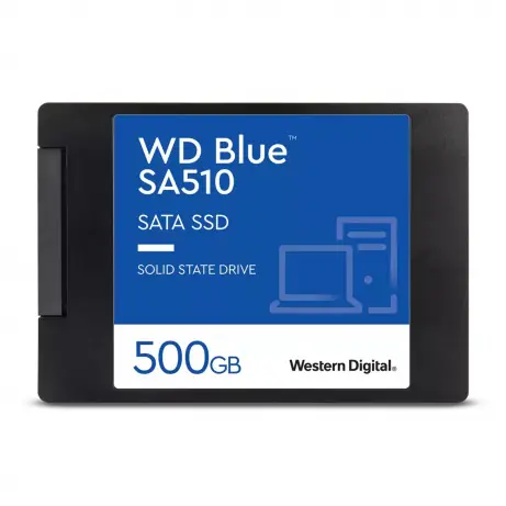 WD Blue SA510 500GB / 2.5" SATA III / SATA 6Gbps / R: 560MBps / W: 510 MBps / TLC / 5y